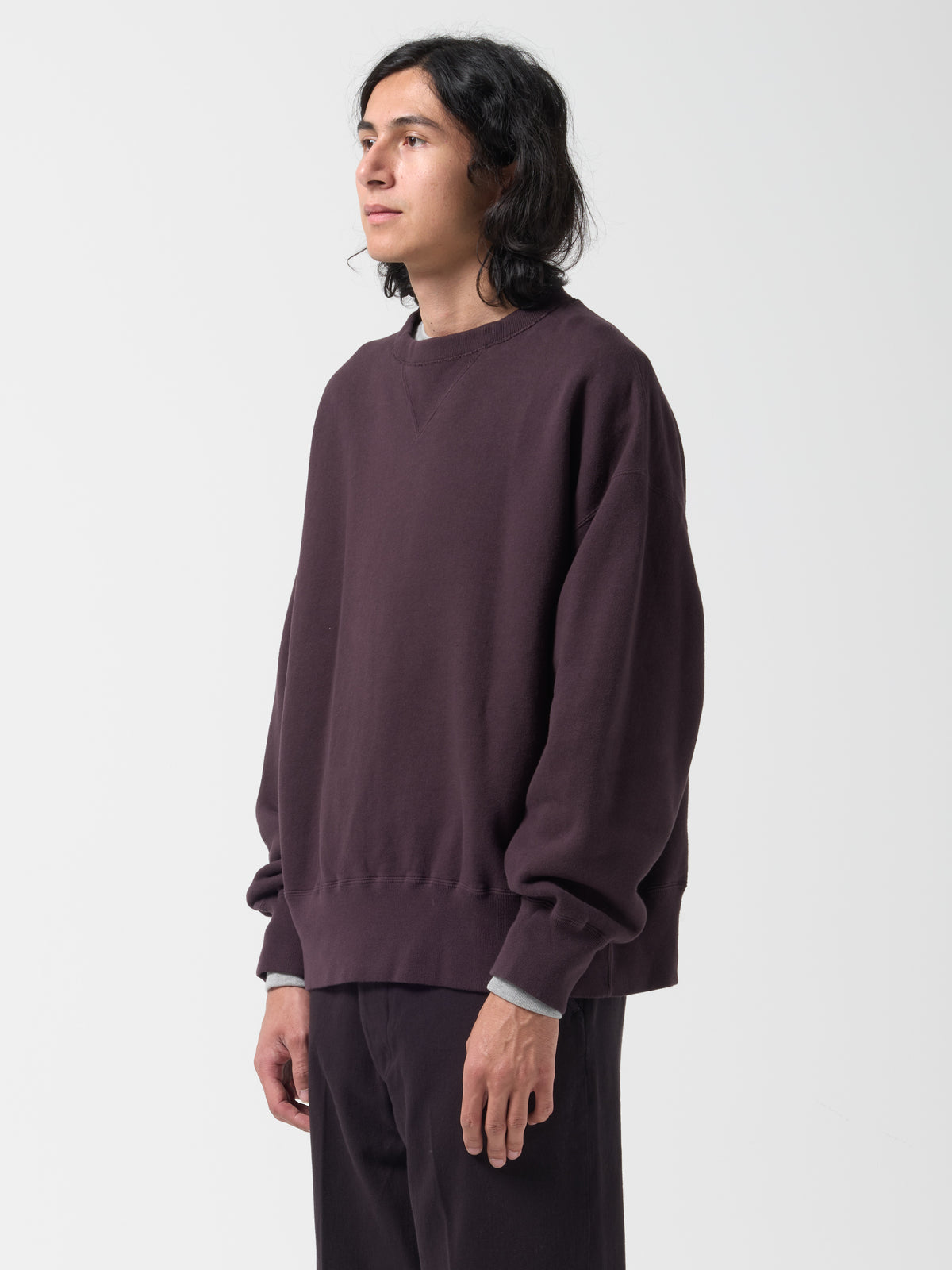 Sweatshirt Double V, Marron Violet