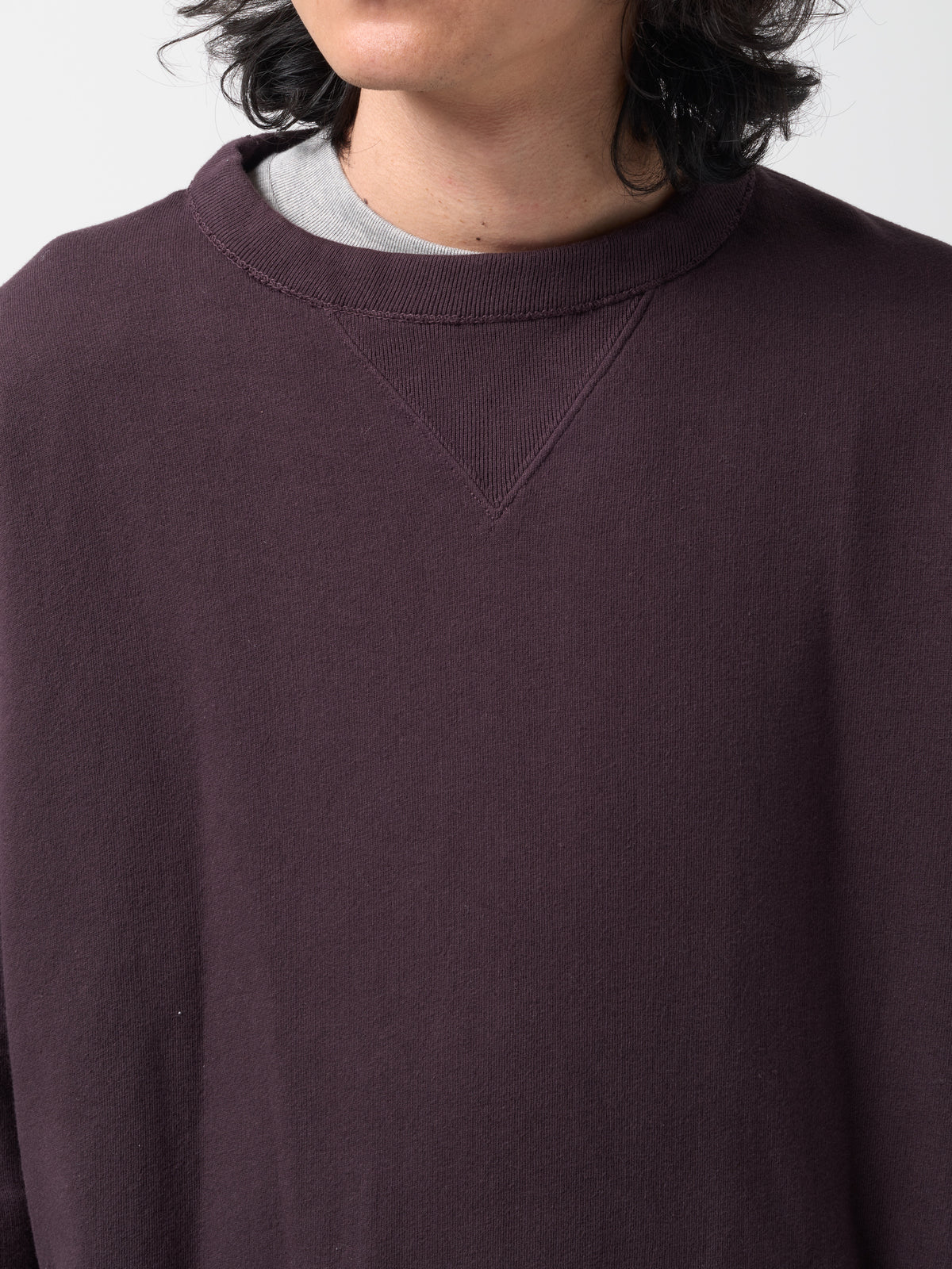 Sweatshirt Double V, Marron Violet
