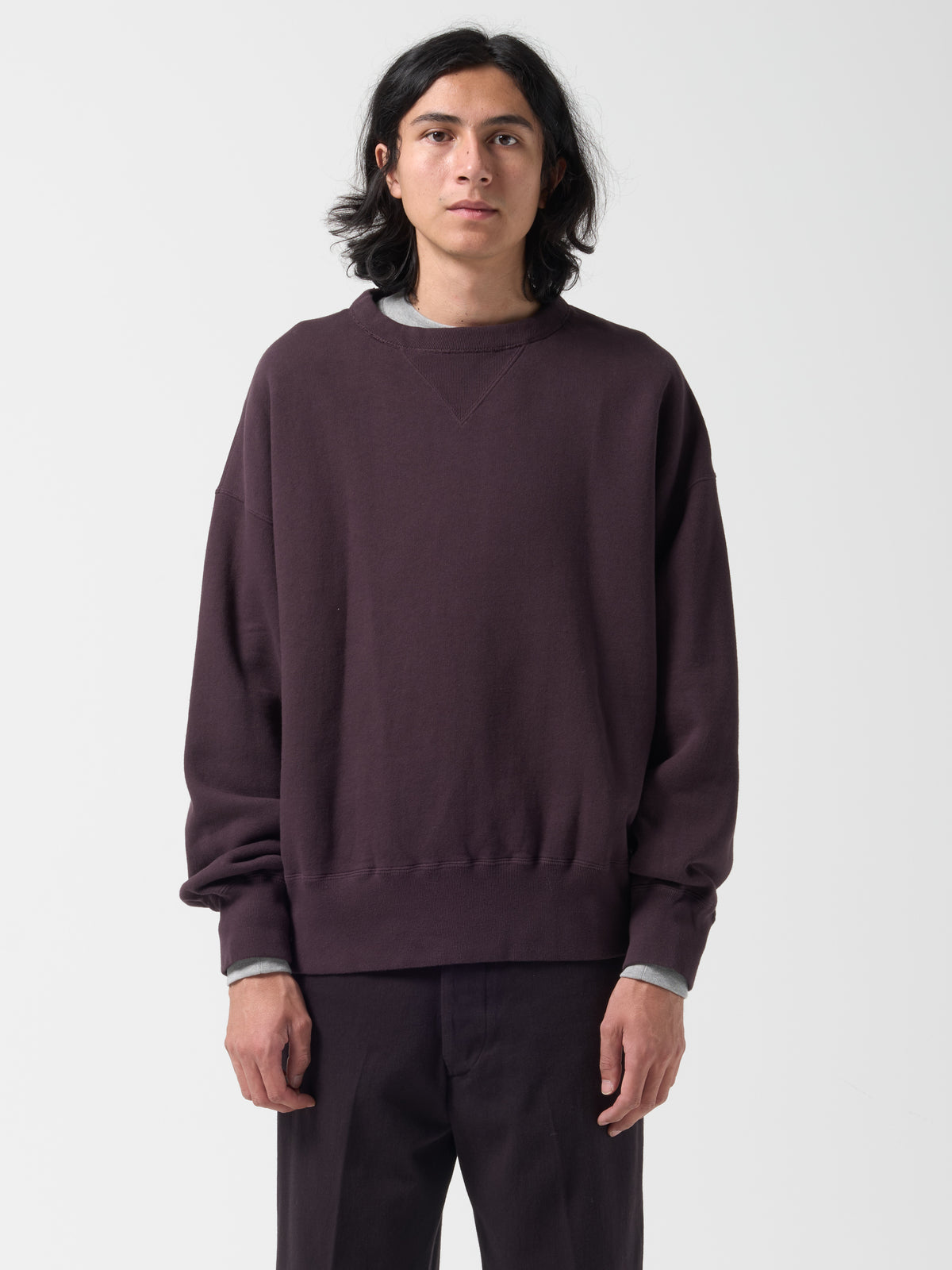 Sweatshirt Double V, Marron Violet