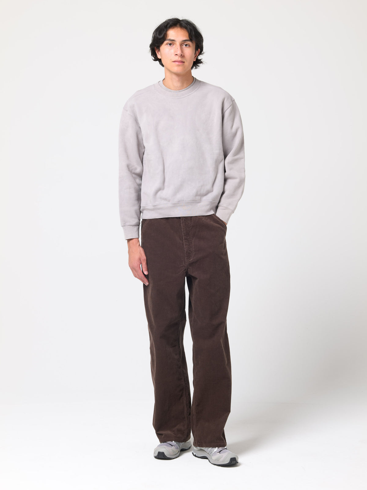 Sweatshirt Mini Hand Dye, Oak Iron