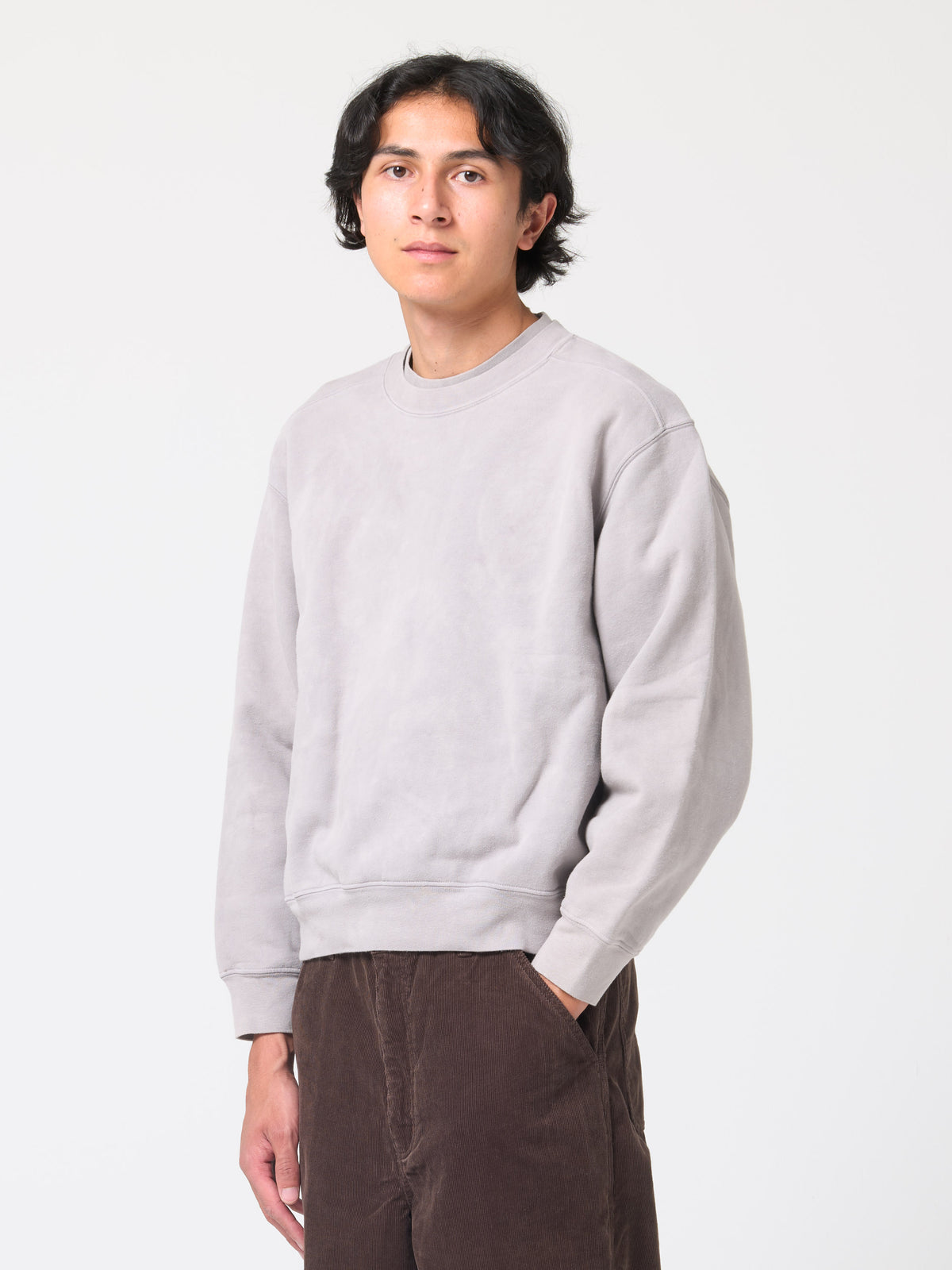 Sweatshirt Mini Hand Dye, Oak Iron