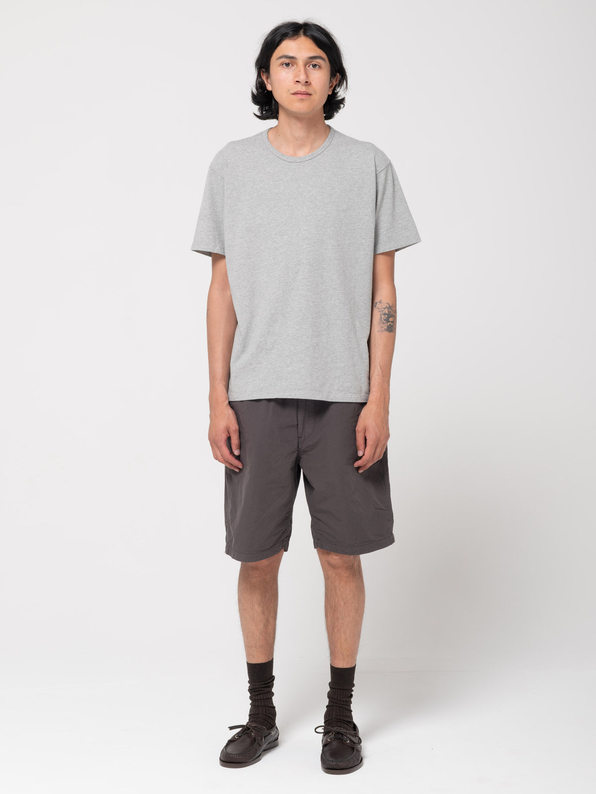 Short New Yorker Wide, Charcoal Grey