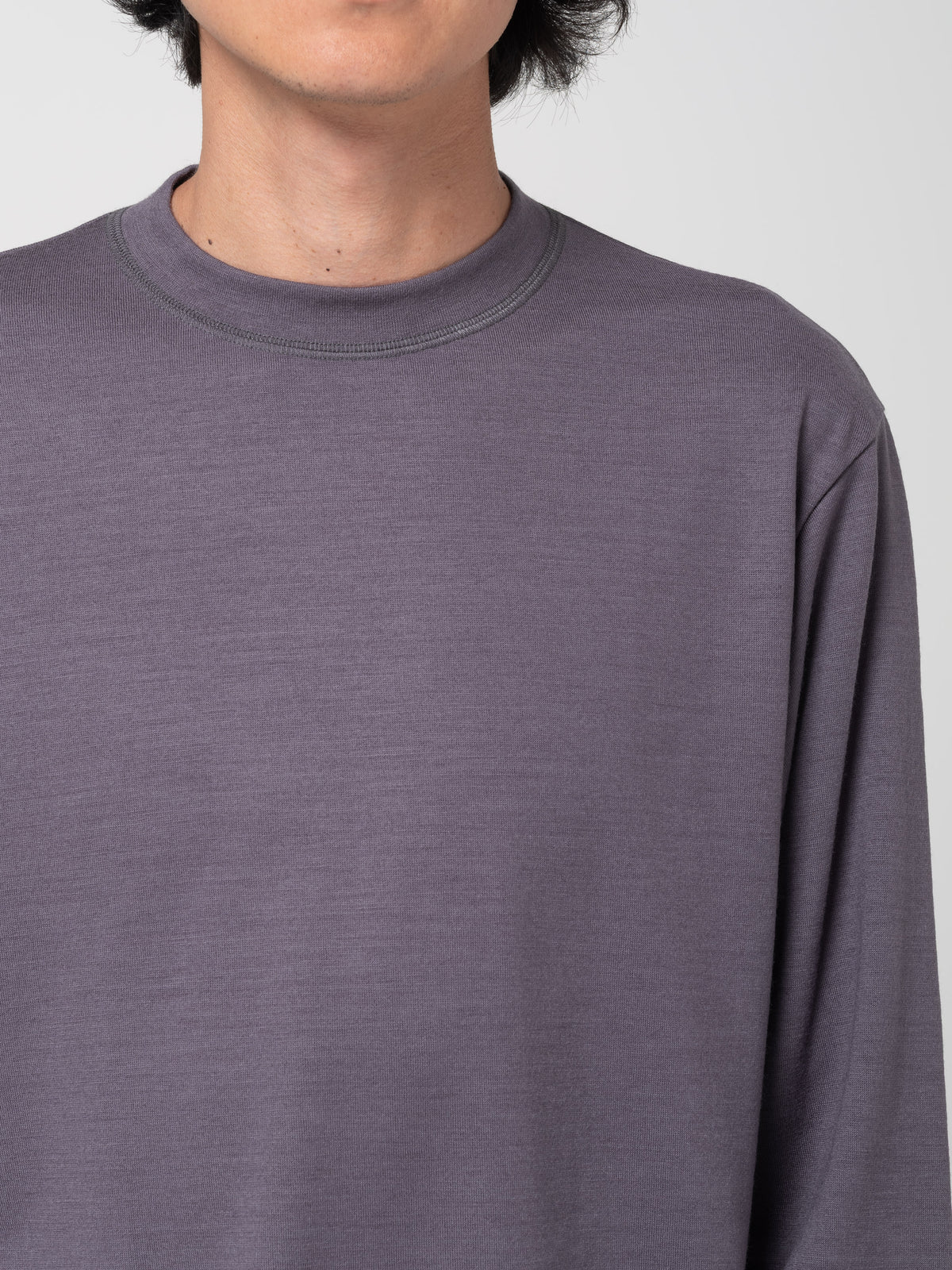 Sweatshirt en Laine, Ardoise