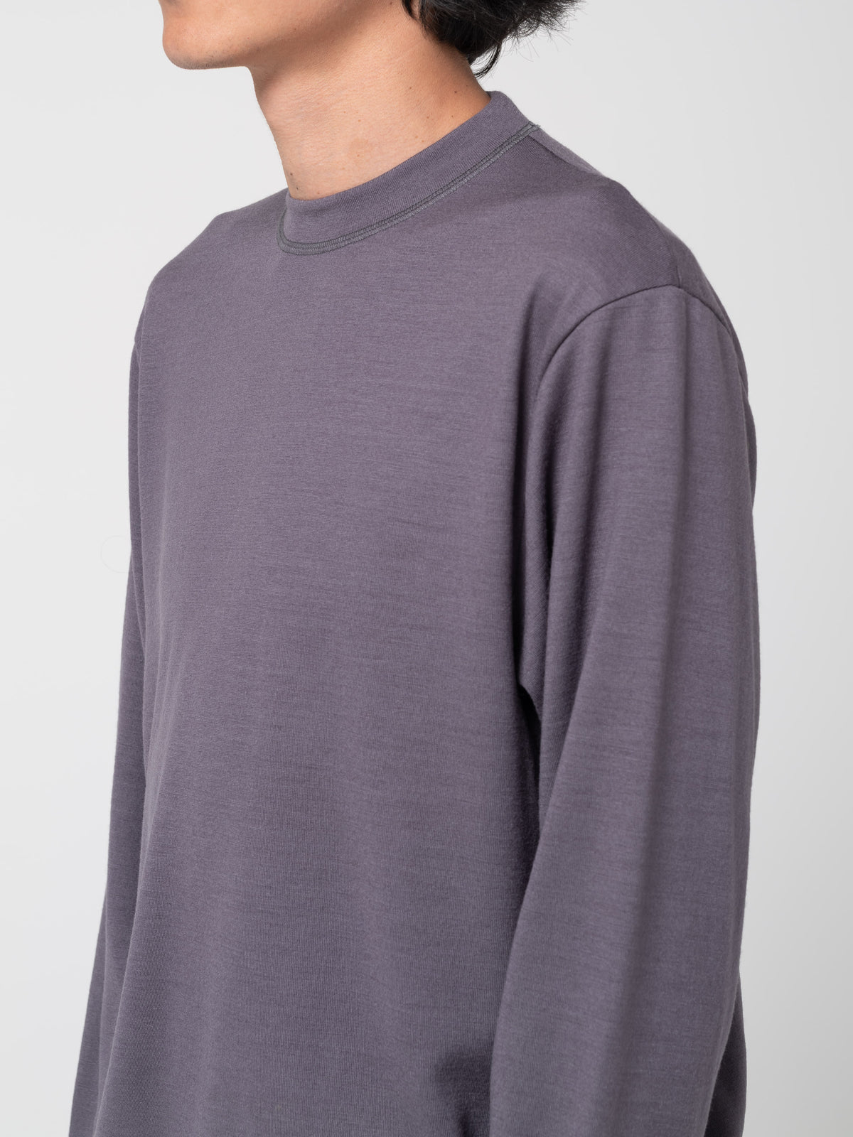 Sweatshirt en Laine, Ardoise