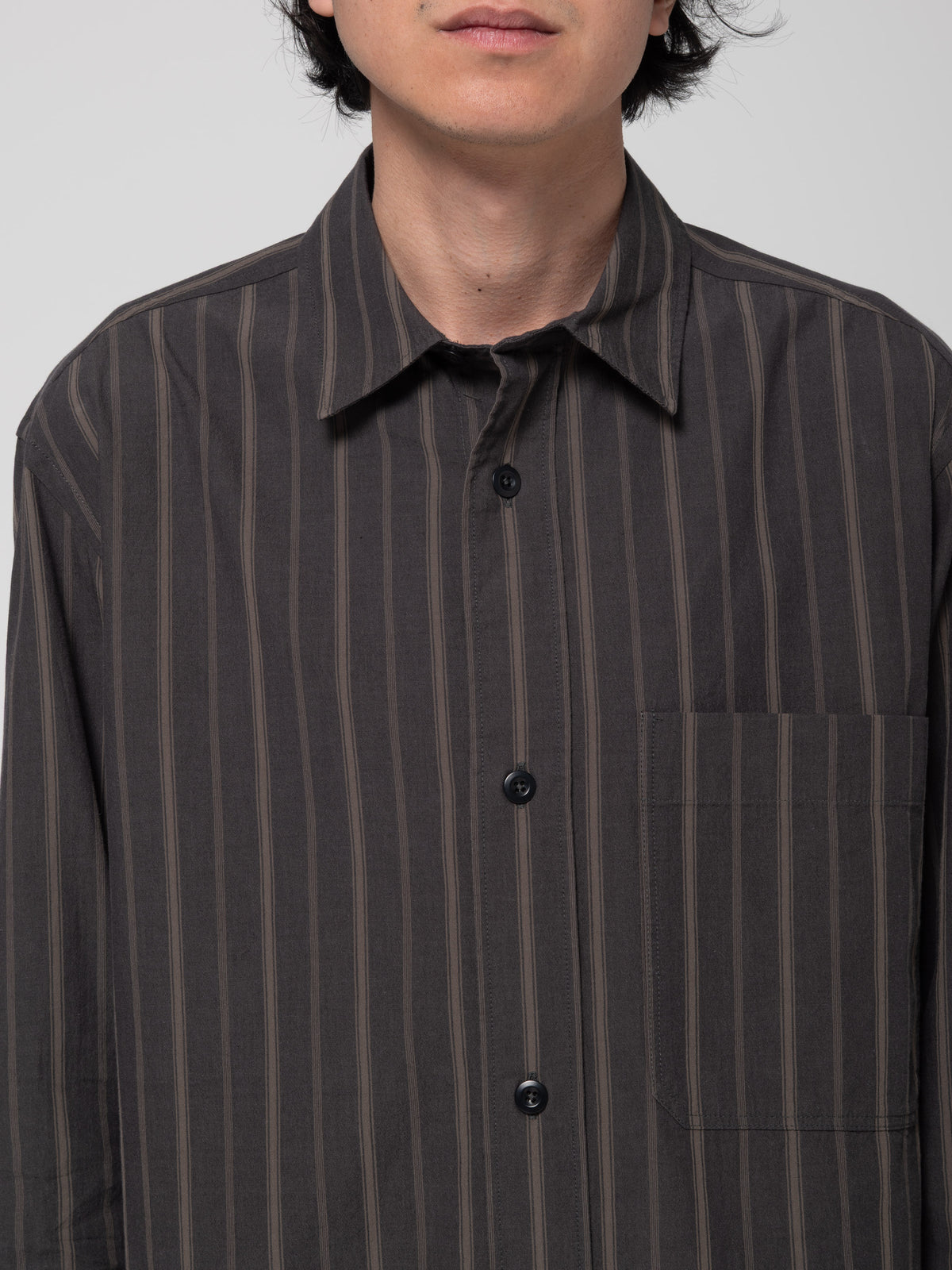 Chemise Basic MHL, Off Black/Khaki