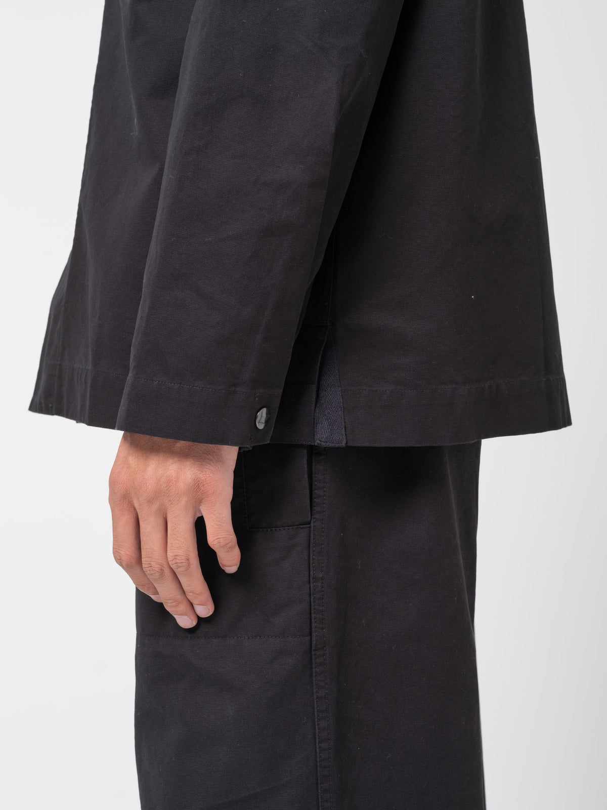 Chemise Chore Twisted Canvas MHL, Noir