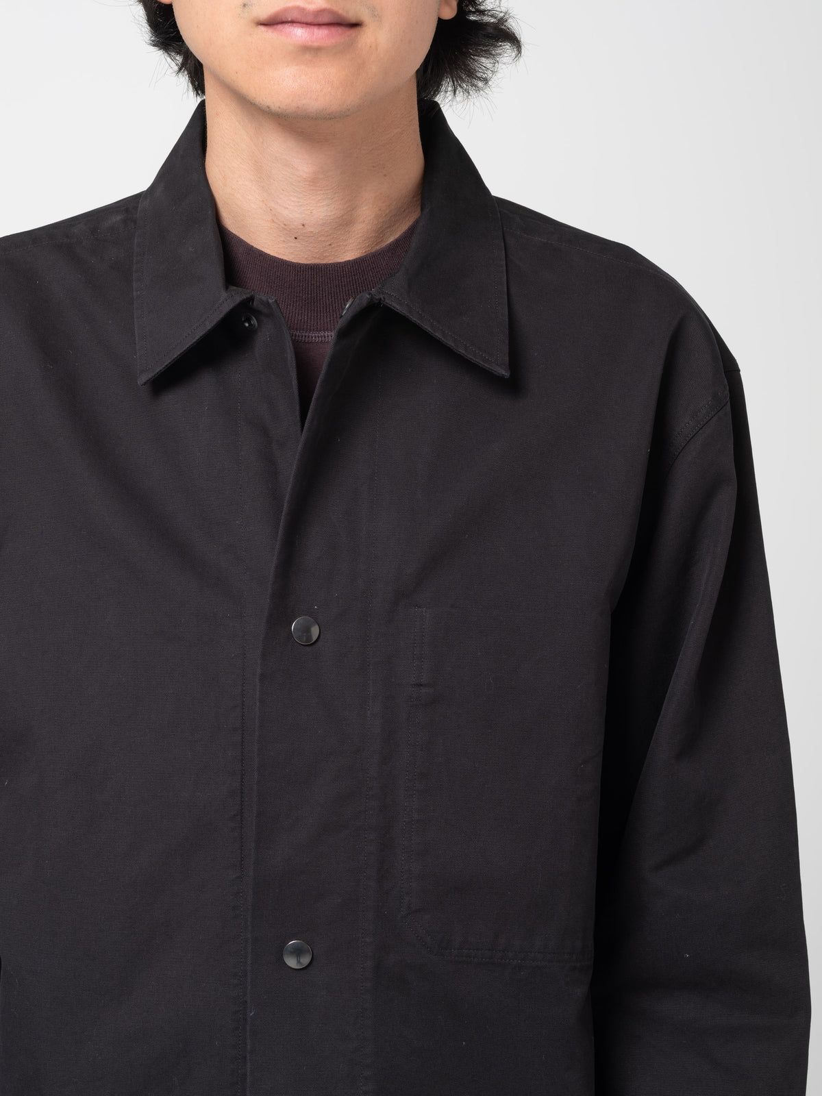 Chemise Chore Twisted Canvas MHL, Noir
