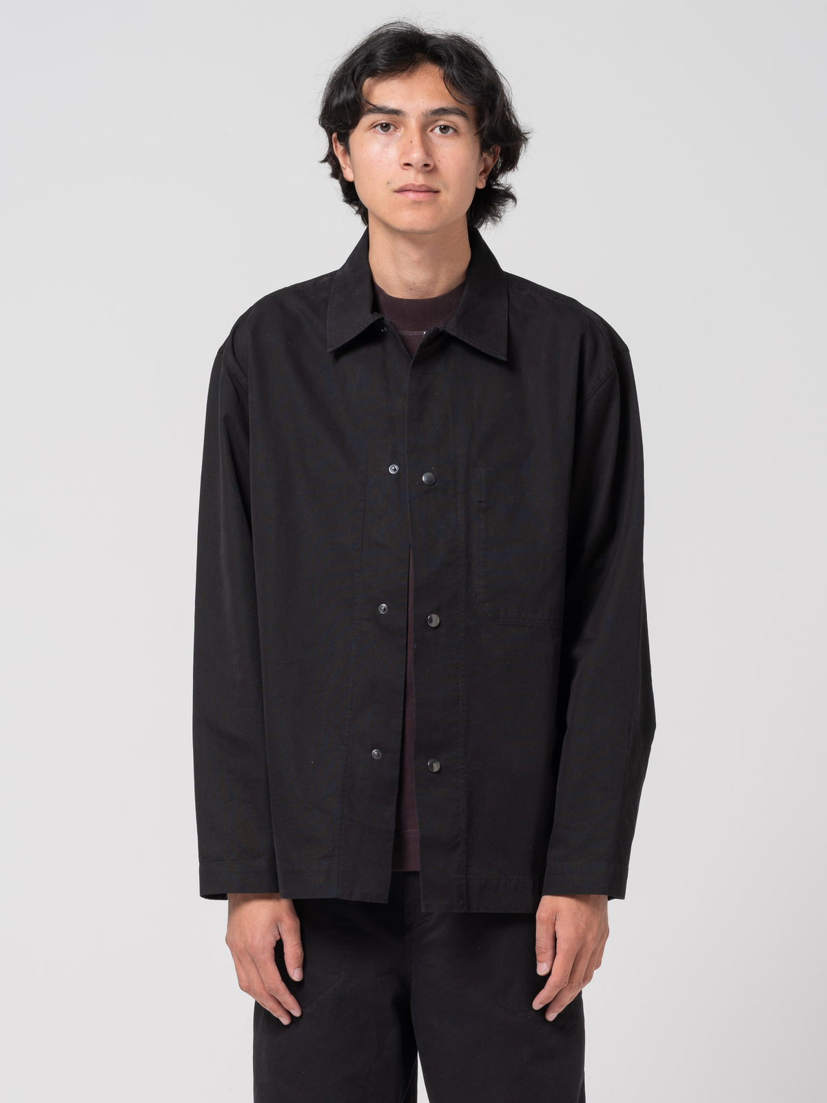Chemise Chore Twisted Canvas MHL, Noir