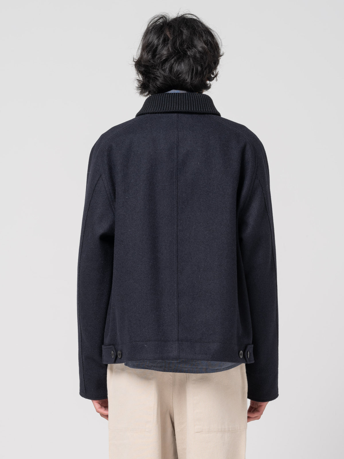 Blouson en Laine Épaisse MHL, Encre