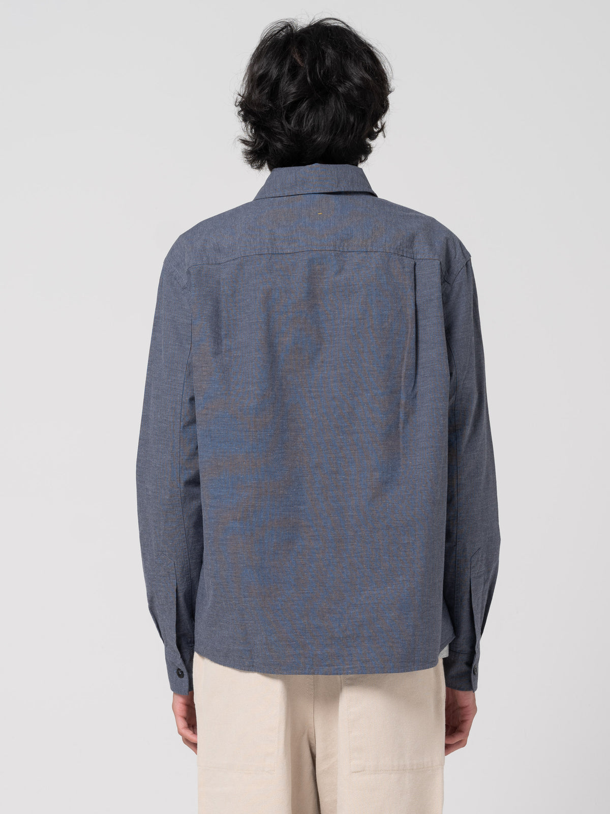Chemise Overall Brushed MHL, Bleu Uniforme