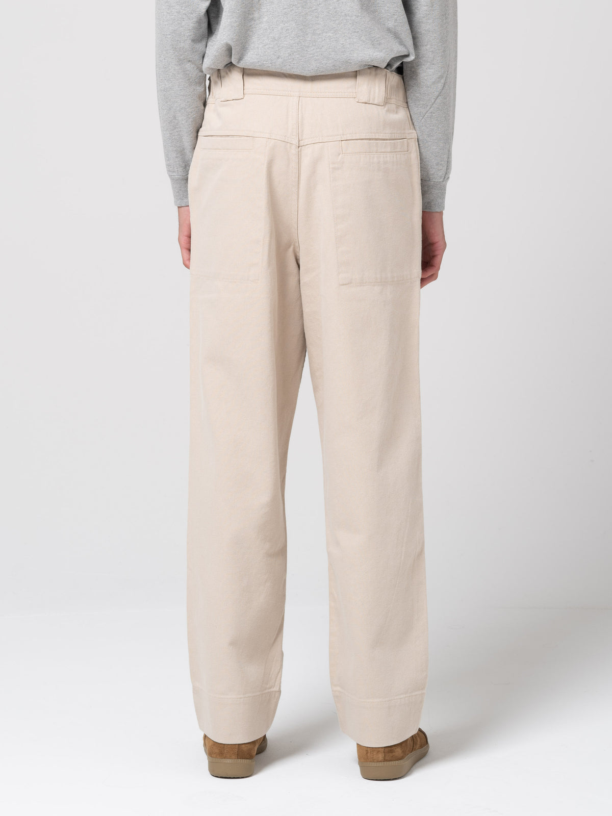 Pantalon en Drill de Laine MHL, Ivoire