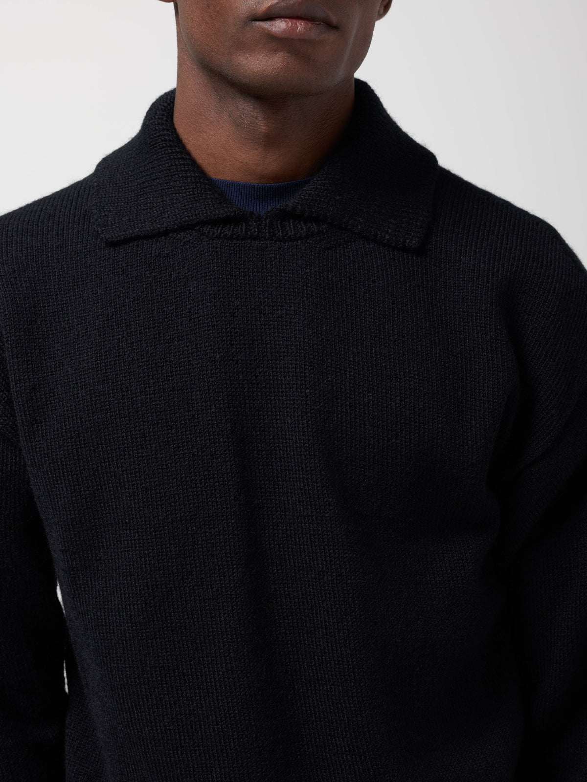 Pull Col Polo MHL, Noir