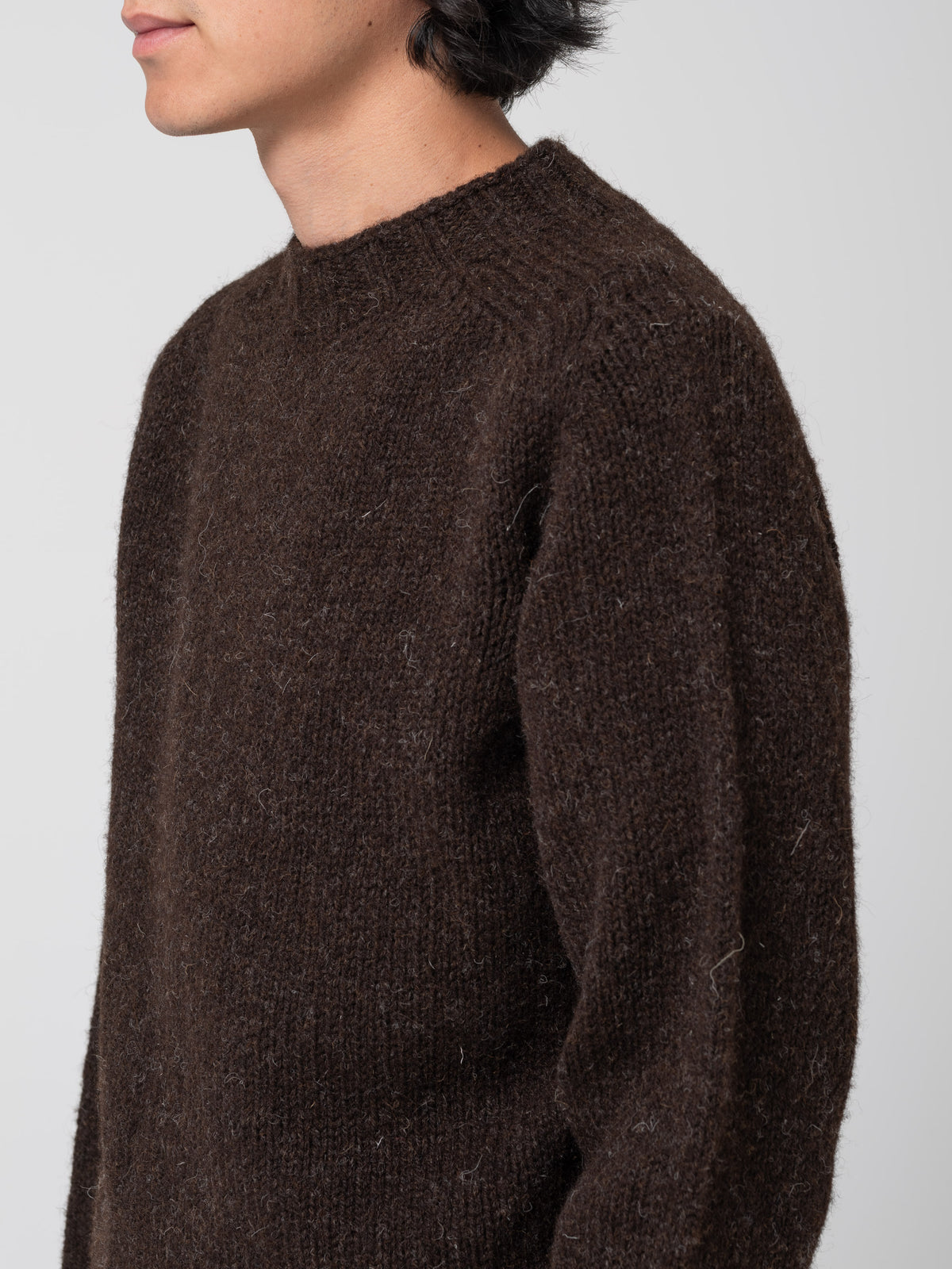 Pull Rustic Chunky MHL, Marron Foncé