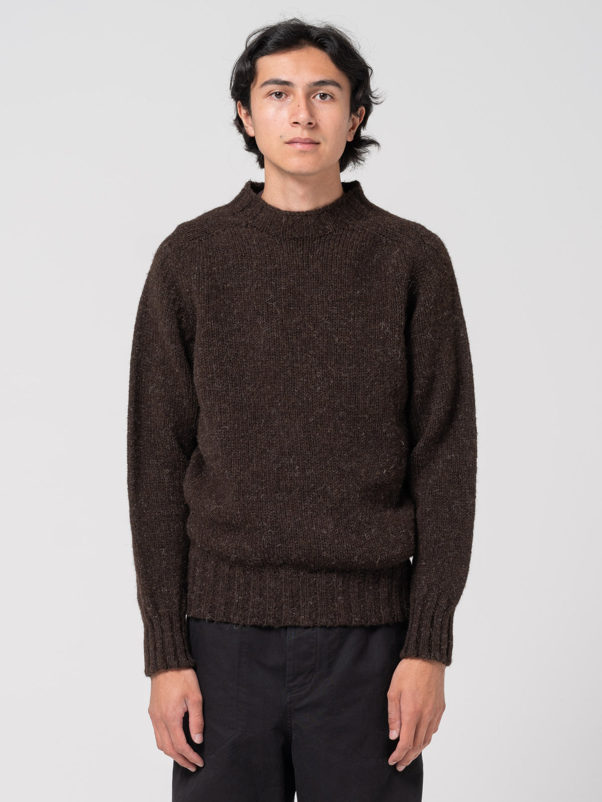 Pull Rustic Chunky MHL, Marron Foncé