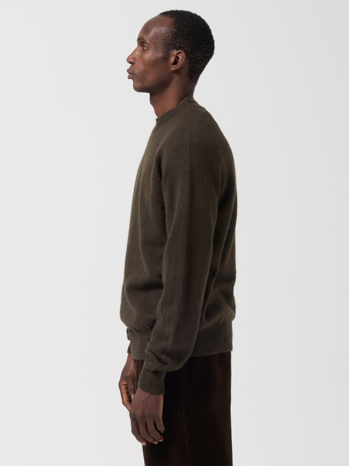 Pull Col Rond MHL, Olive