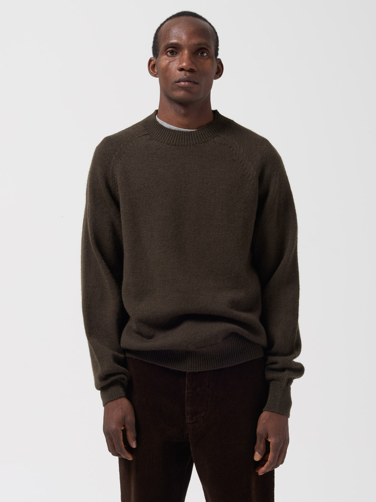 Pull Col Rond MHL, Olive