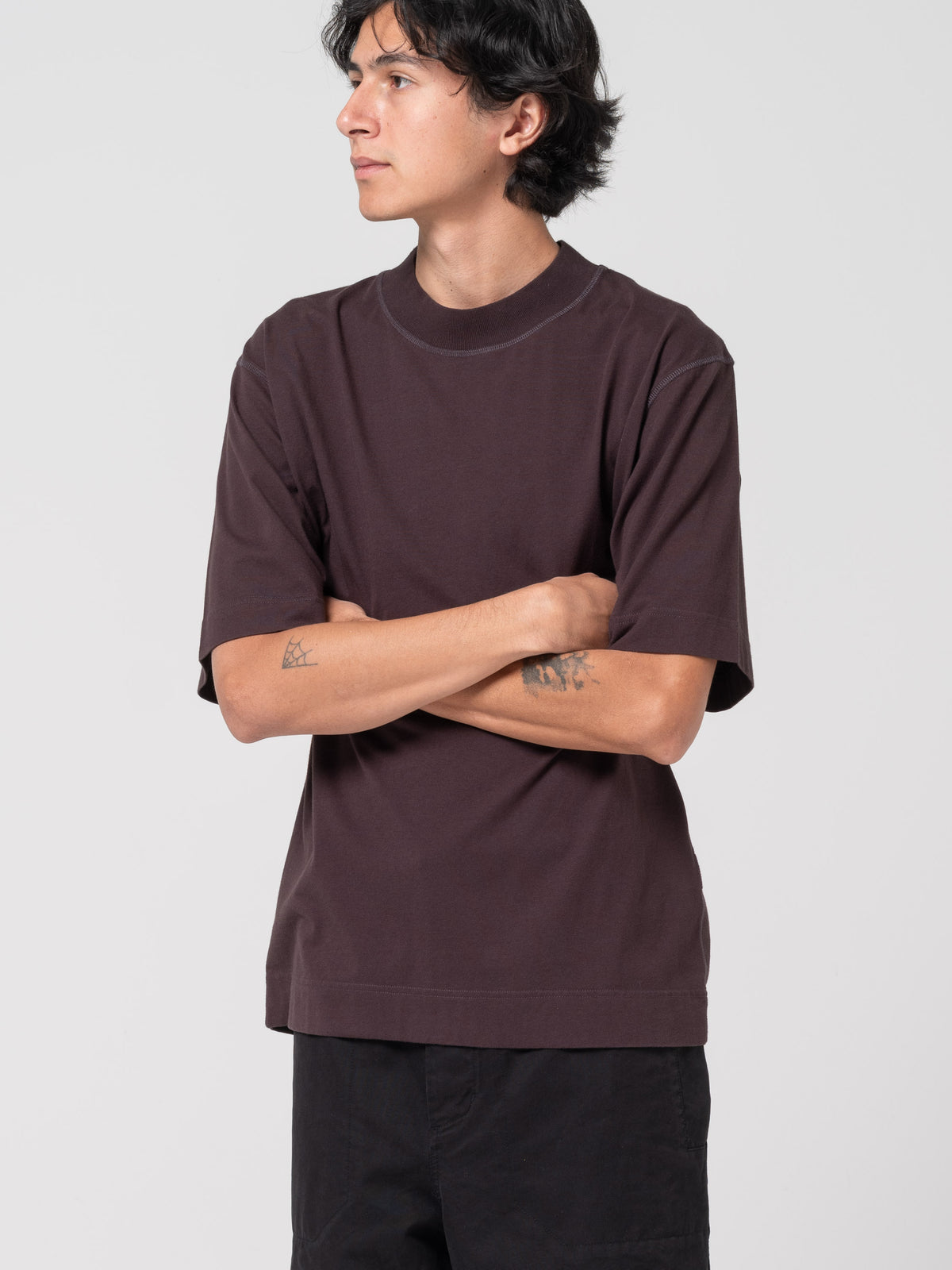 T-Shirt Flatlock MHL, Mahogany