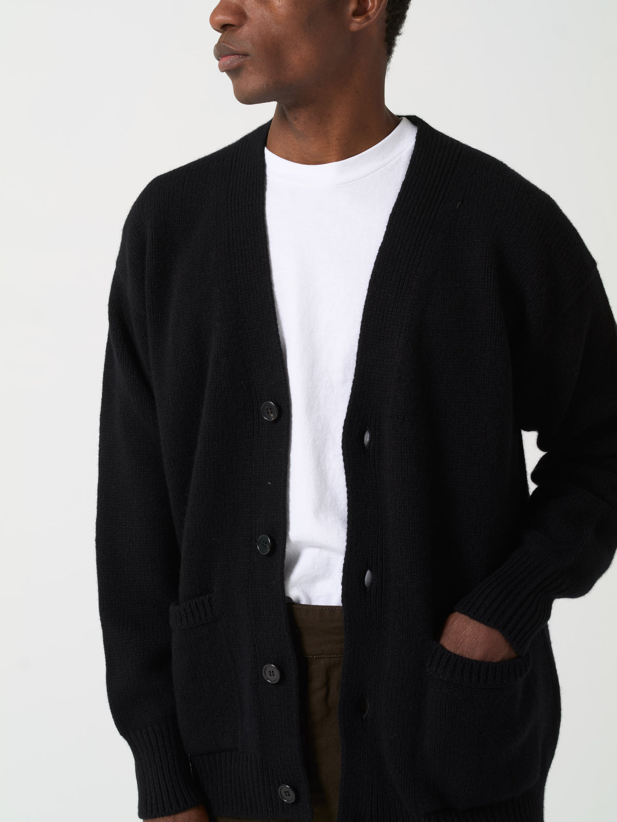 Cardigan Boxy Geelong, Noir