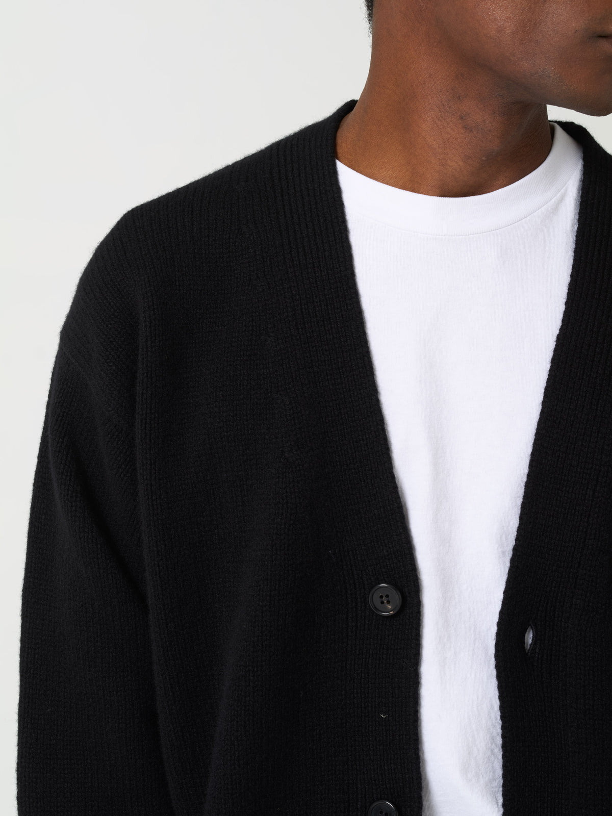 Cardigan Boxy Geelong, Noir