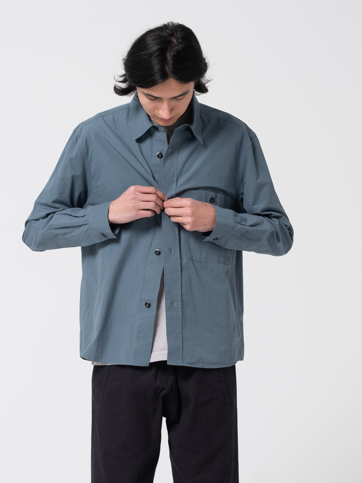 Chemise Overall MHL, Bleu Mineral