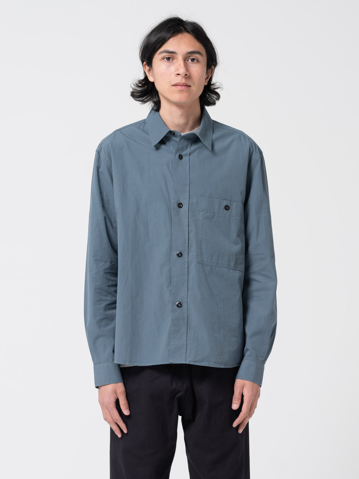 Chemise Overall MHL, Bleu Mineral