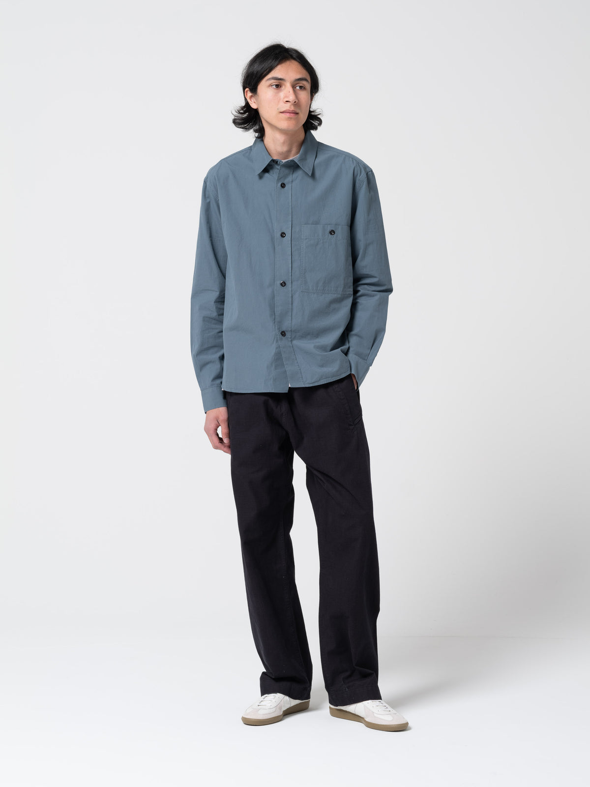 Chemise Overall MHL, Bleu Mineral