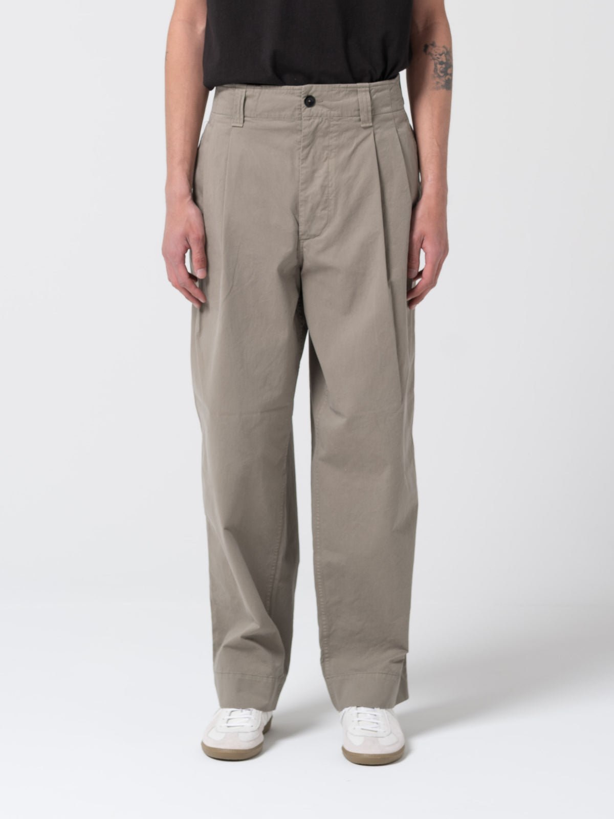 Pantalon à Plis Surpiqués MHL, Eucalyptus