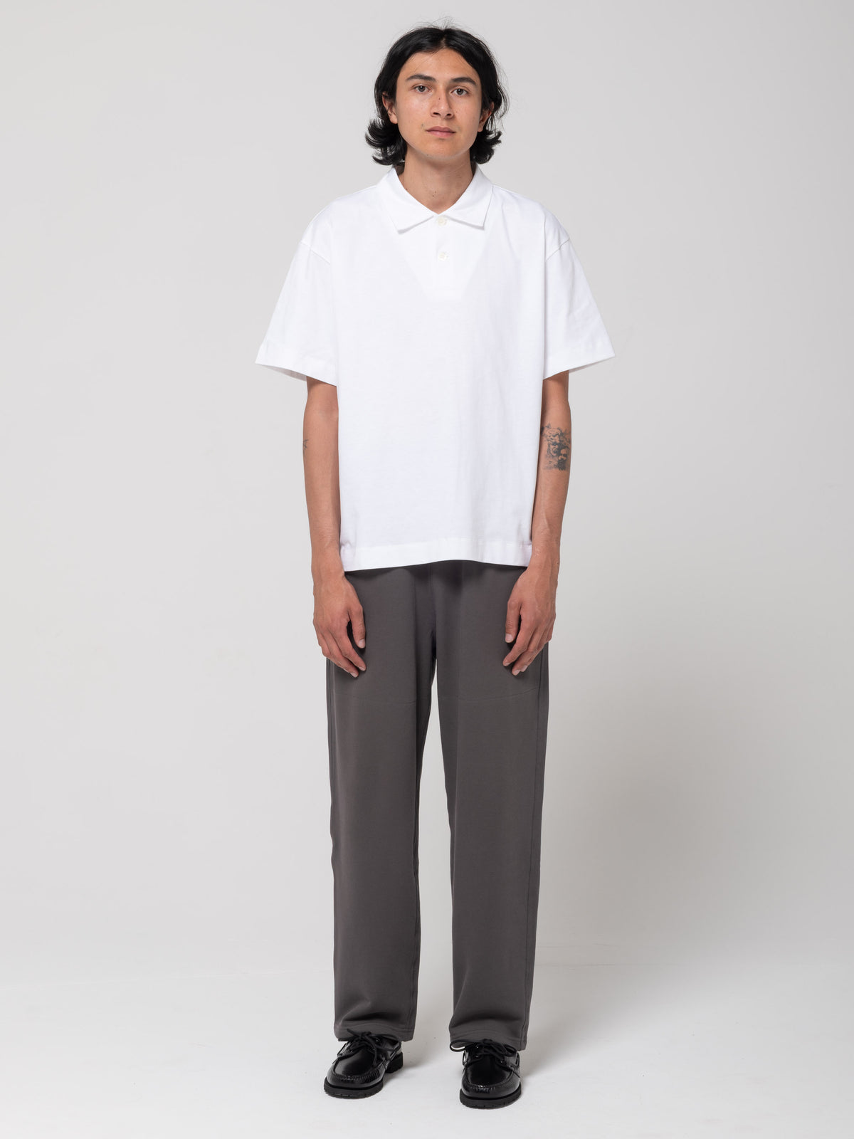Sweatpant Woven WB, Pewter