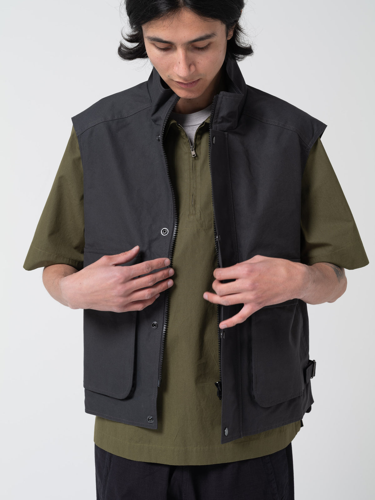 Veste Jerkin Canvas MHL, Algue