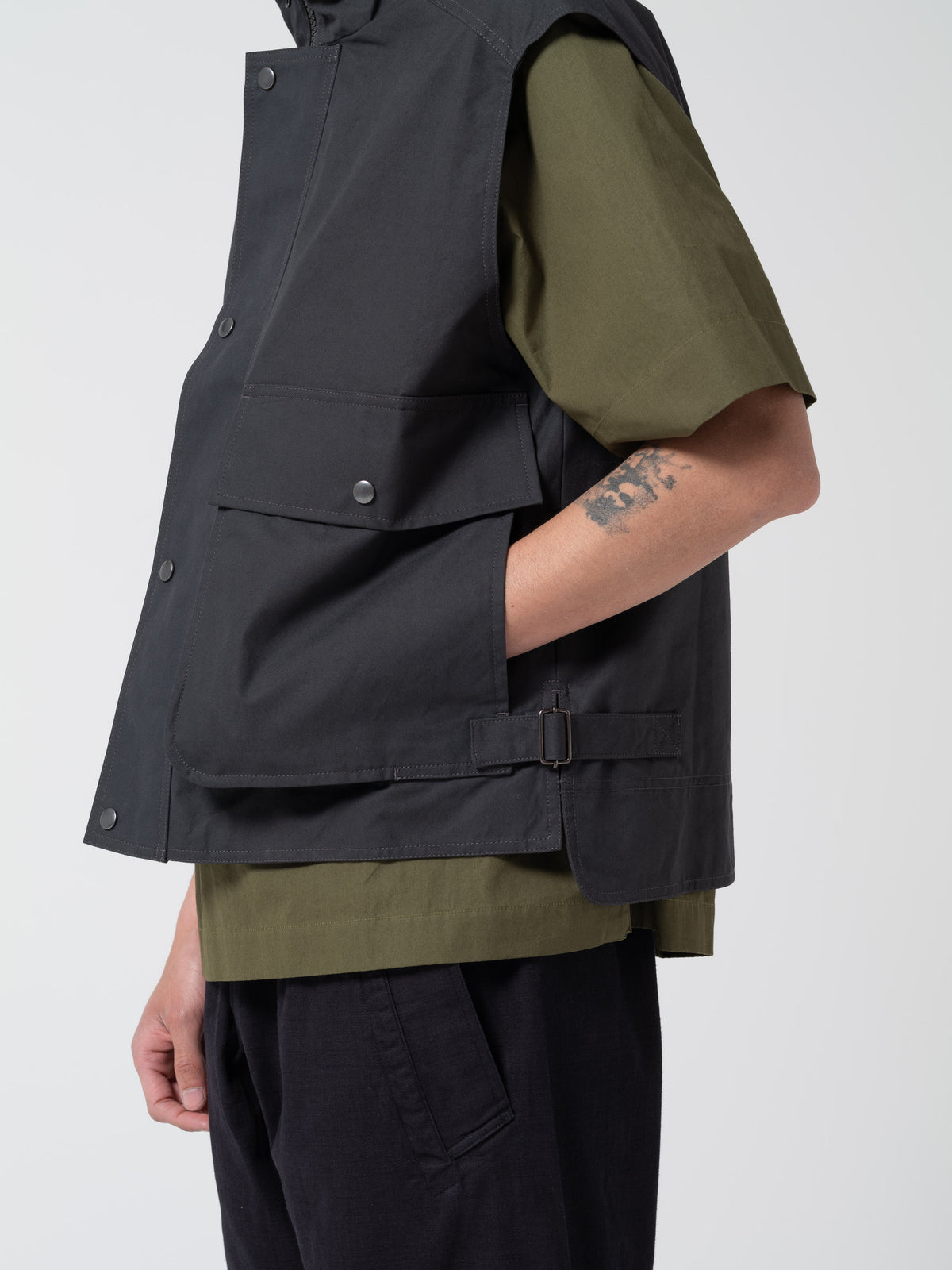 Veste Jerkin Canvas MHL, Algue