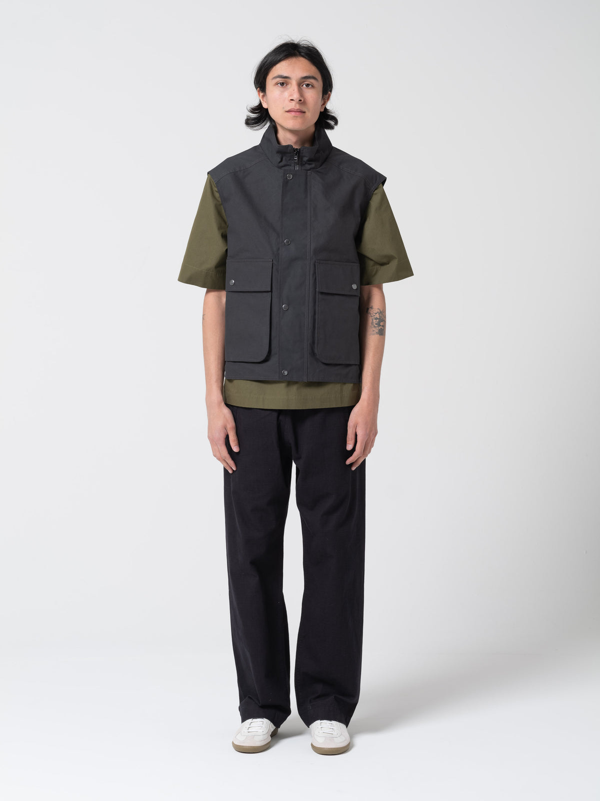 Veste Jerkin Canvas MHL, Algue