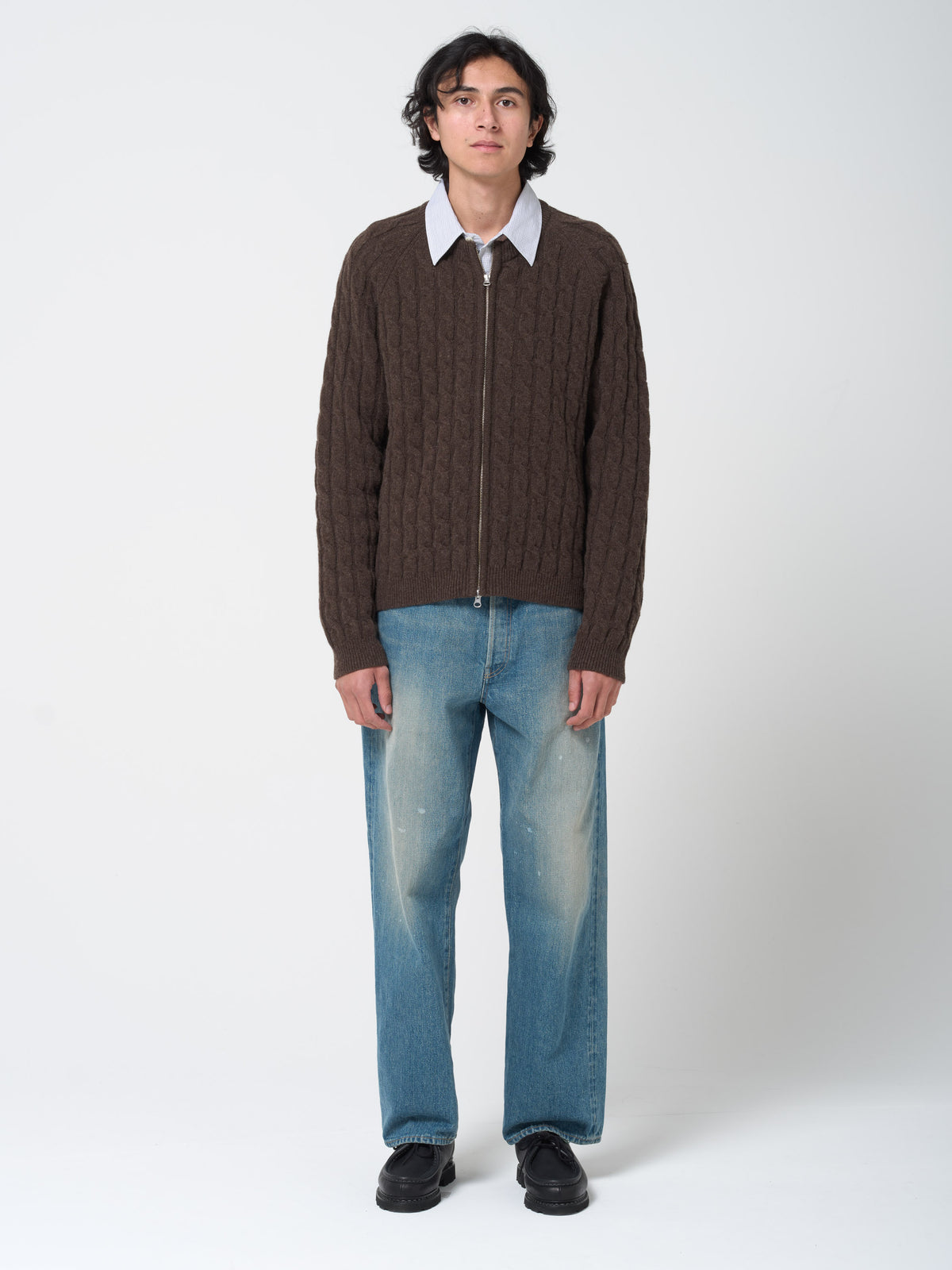 Pull Editor Zip, Marron