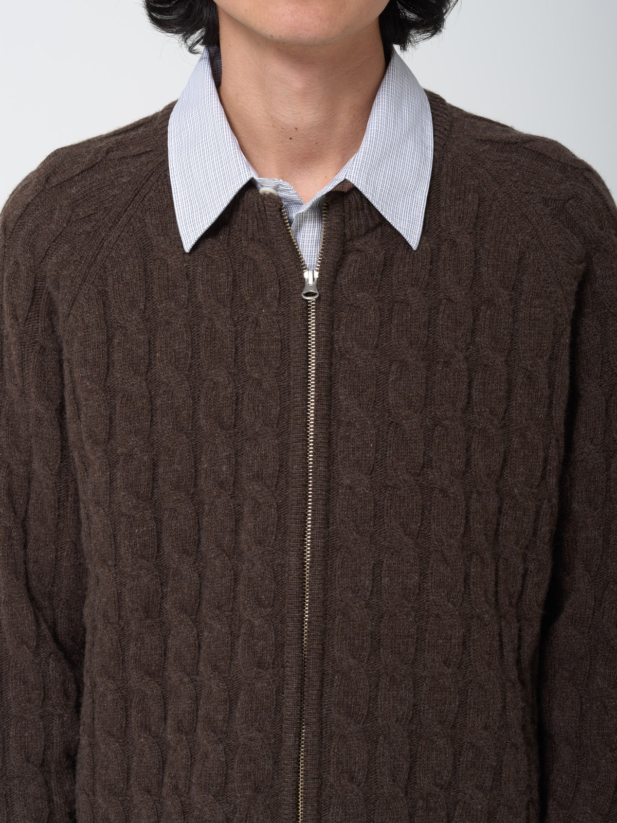 Pull Editor Zip, Marron