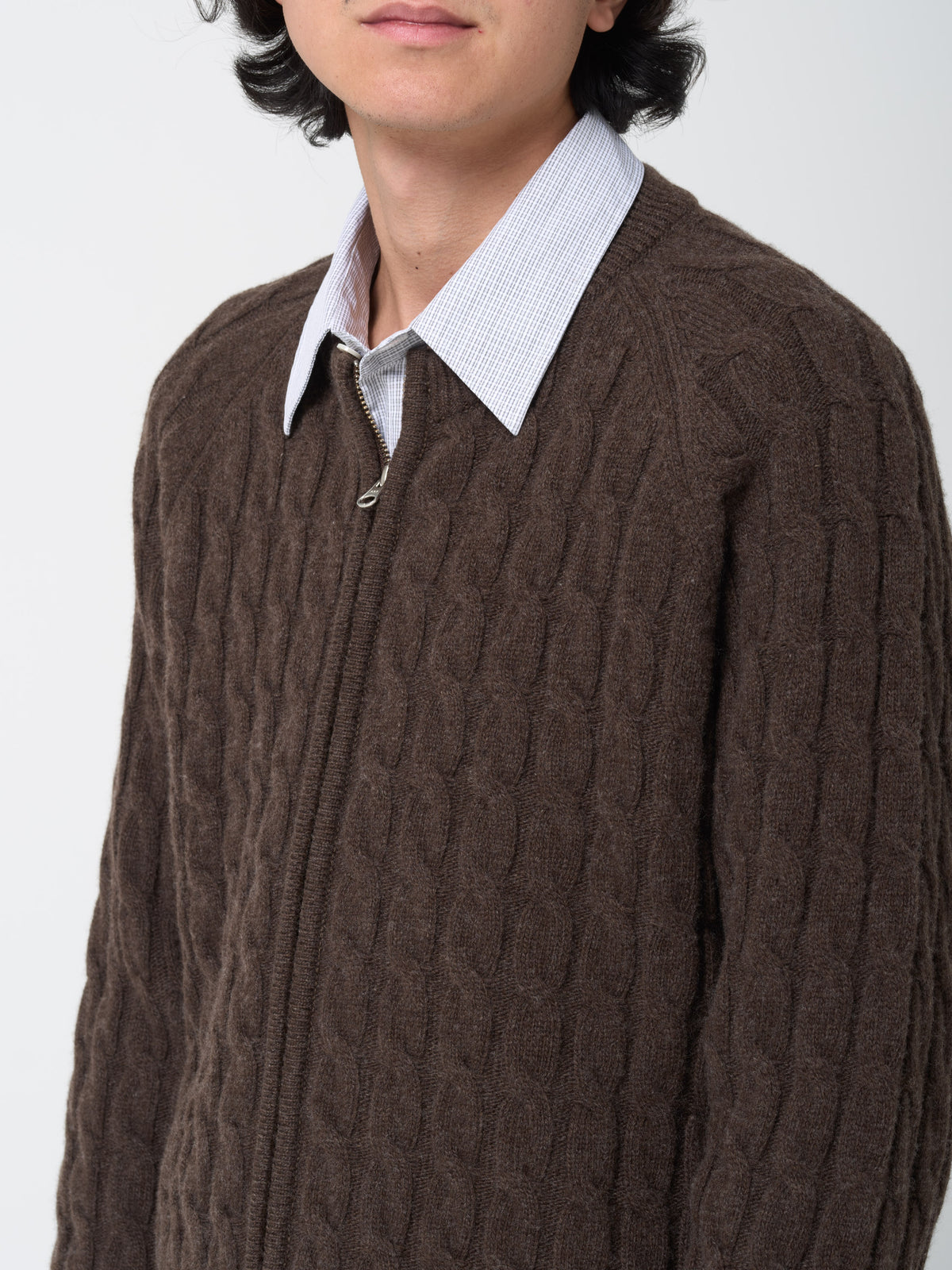 Pull Editor Zip, Marron