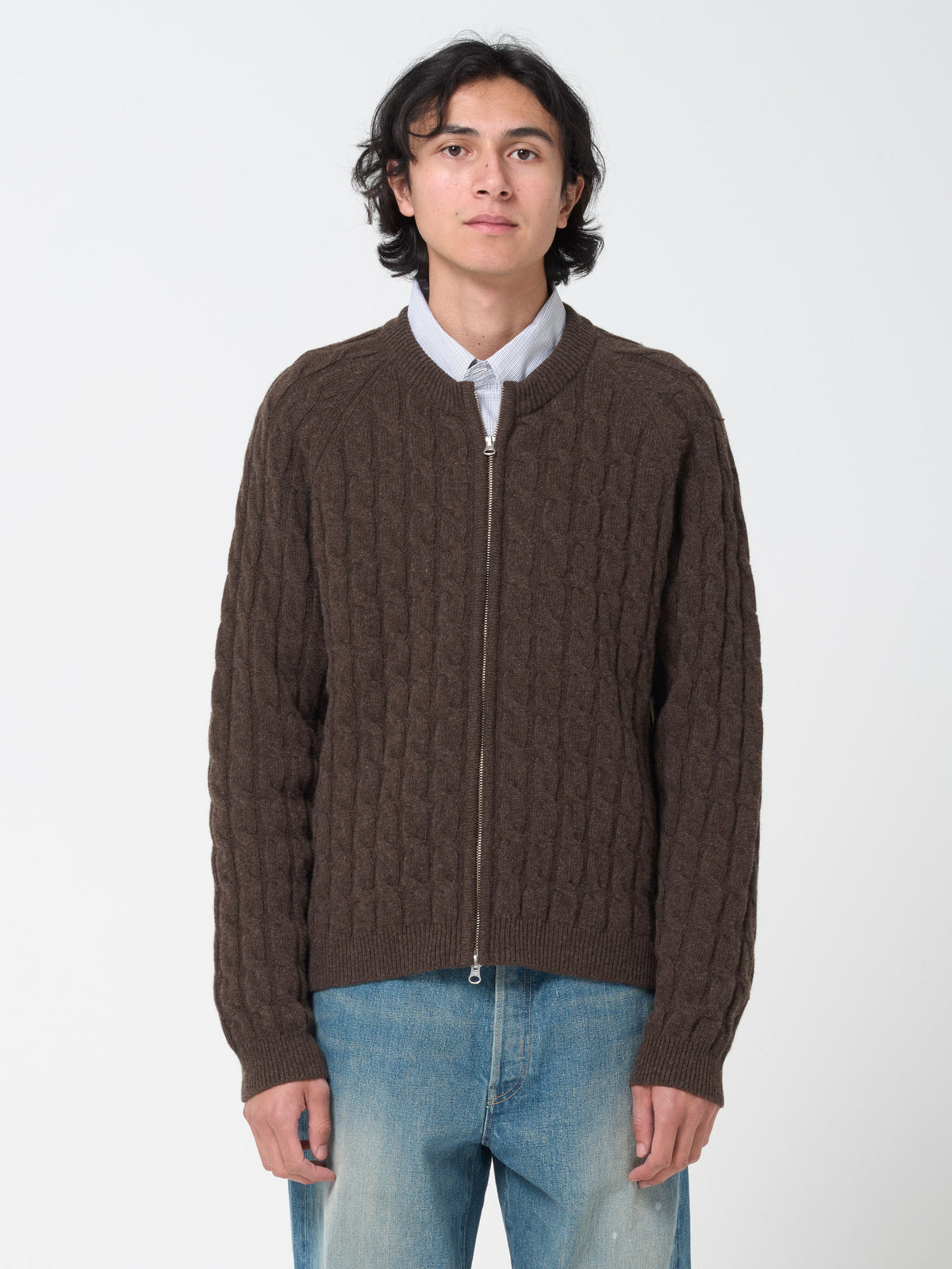 Pull Editor Zip, Marron