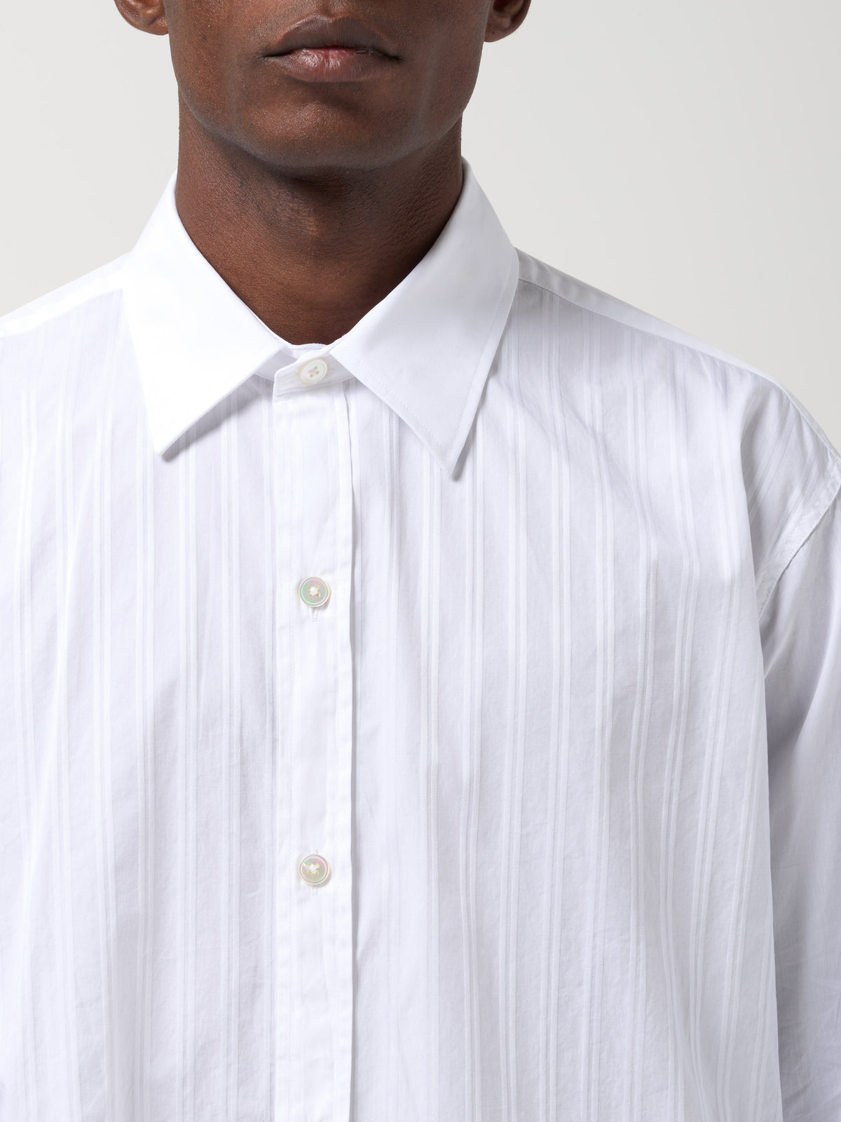 Chemise Auditorum, Rayé Blanc