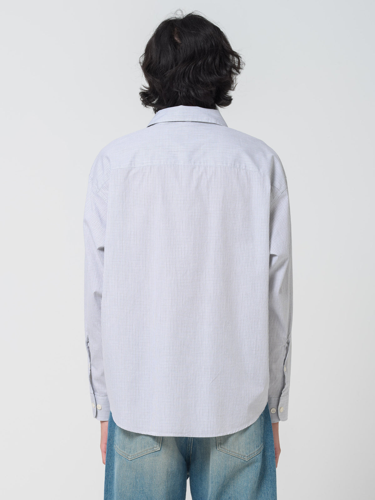 Chemise Exact, Grey Micro Check