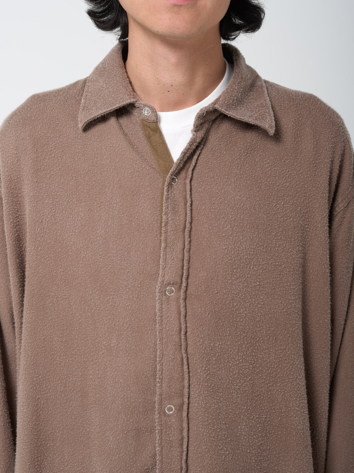 Chemise Gambler, Dark Taupe Fuzz