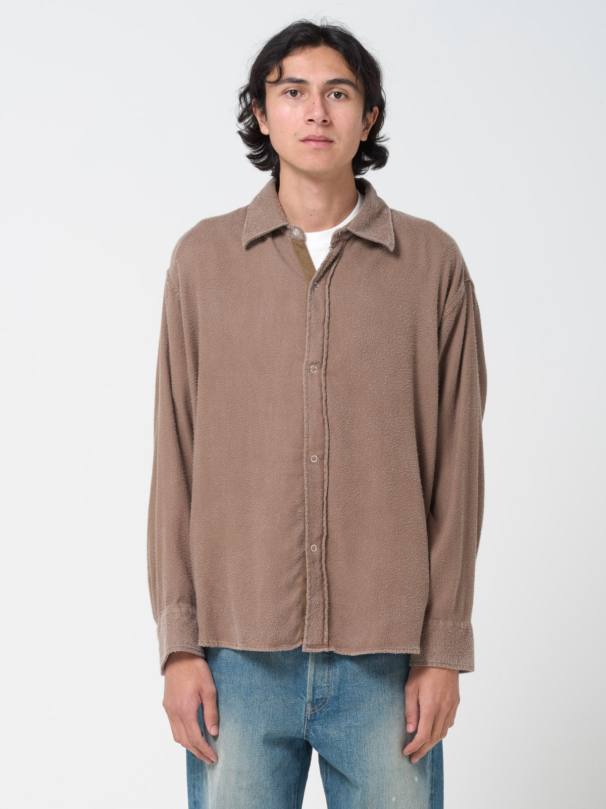 Chemise Gambler, Dark Taupe Fuzz