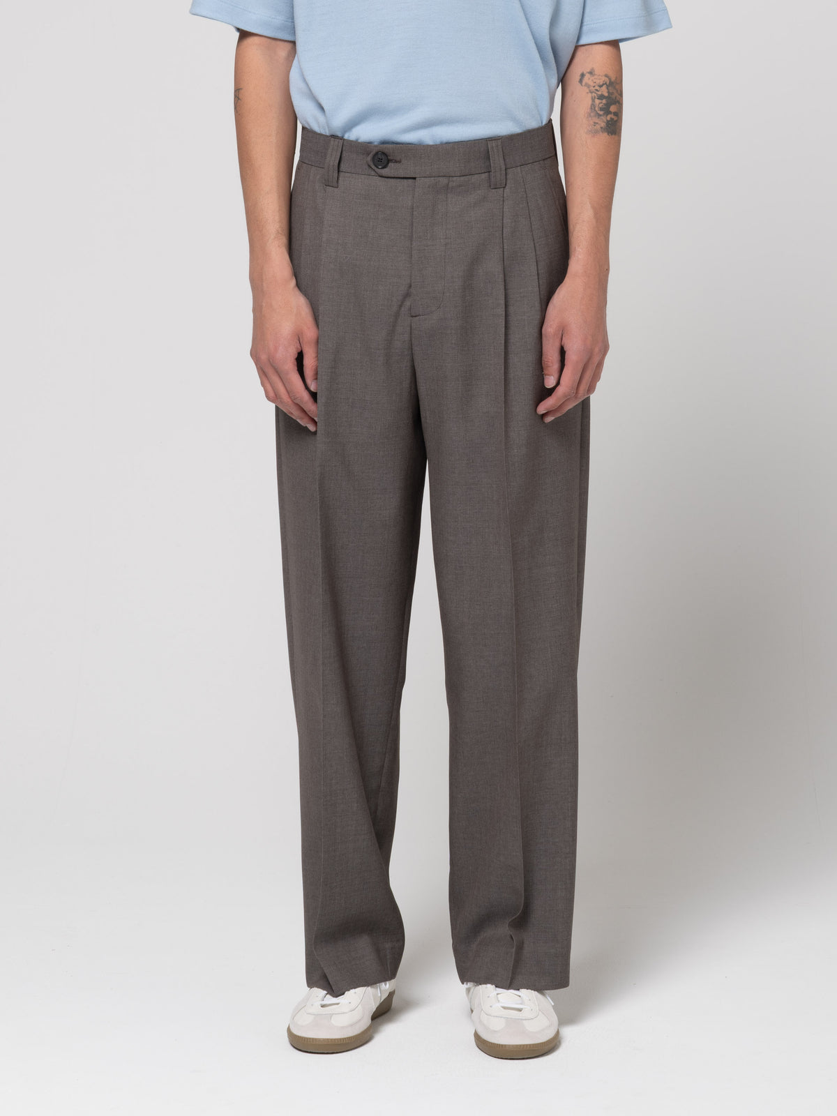 Pantalon Classic, Light Taupe Wool