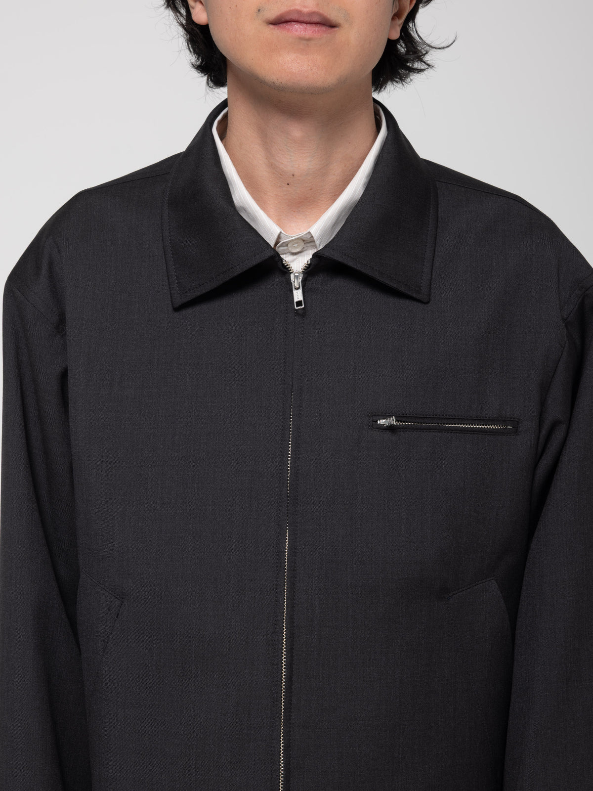 Veste Postal, Anthracite Wool