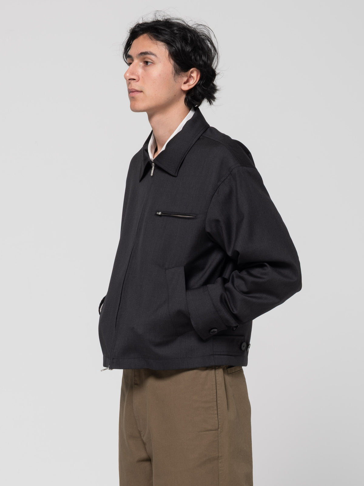 Veste Postal, Anthracite Wool