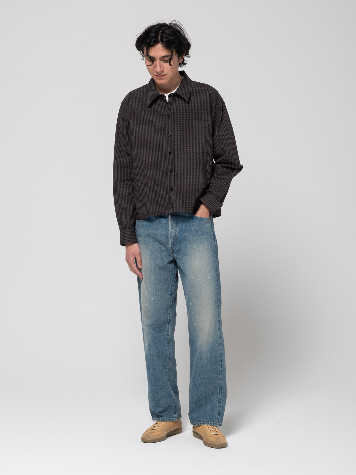Chemise Priority, Dark Linen Check