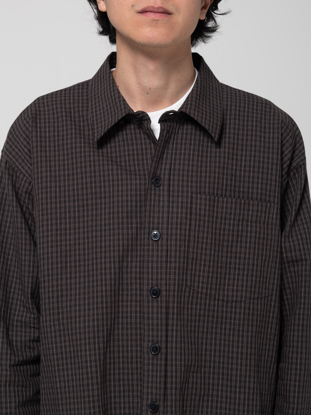 Chemise Priority, Dark Linen Check