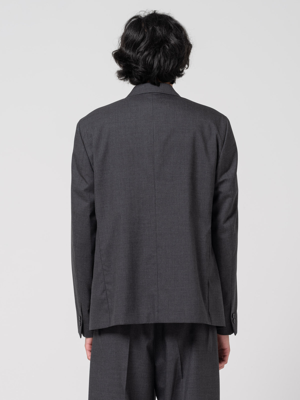 Blazer Patch, Grey Worsted Wool