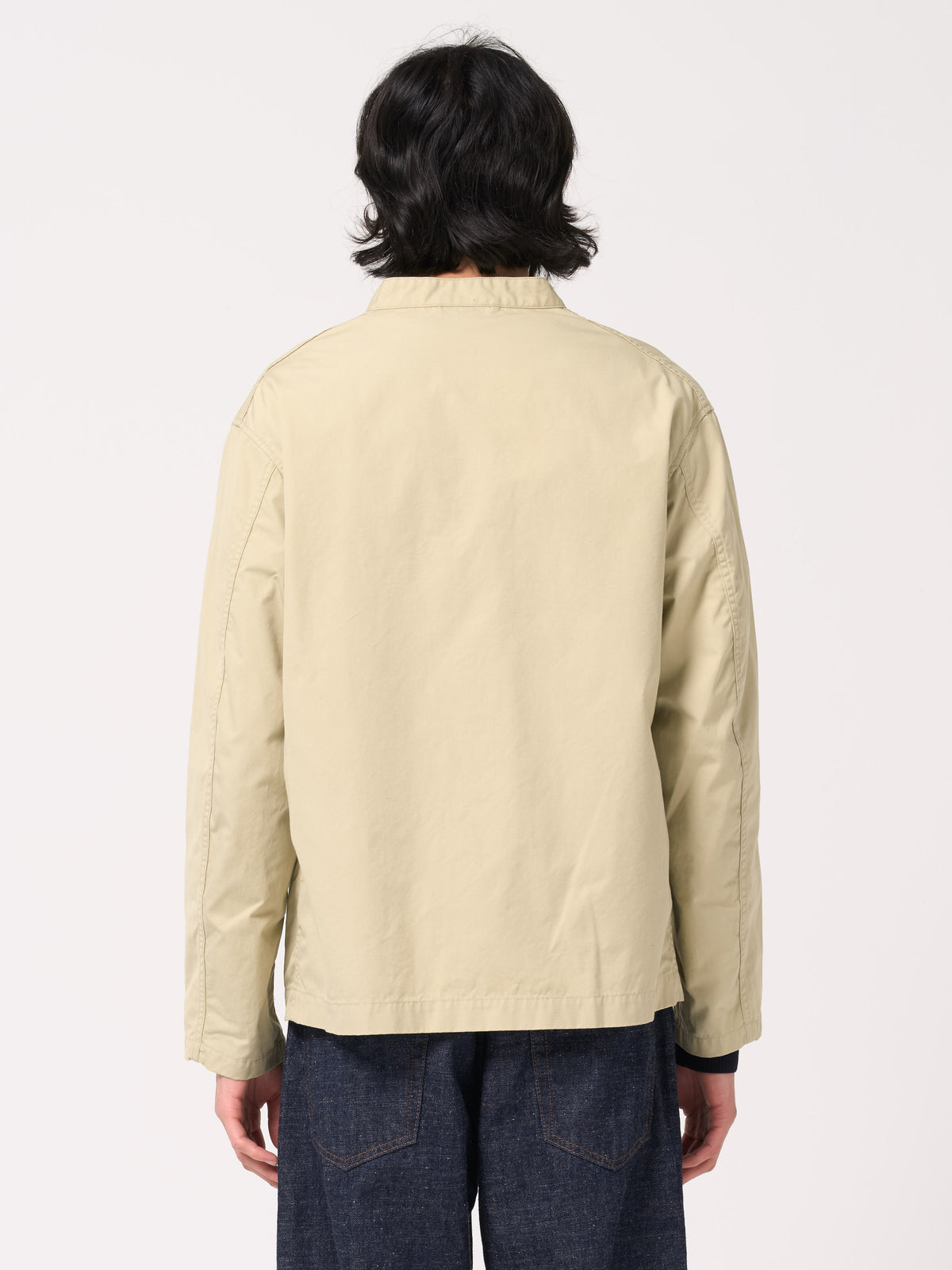 Veste Band Collar, Beige