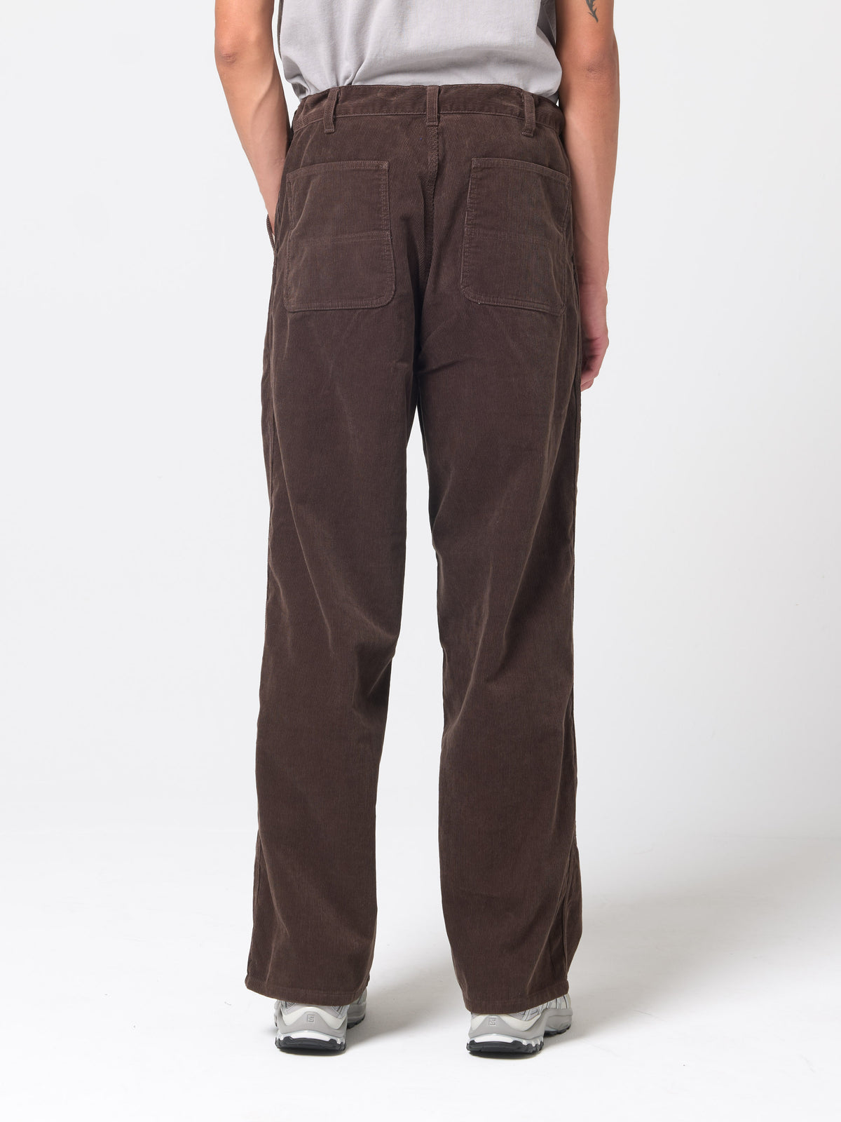 Pantalon Dock en Velours, Marron