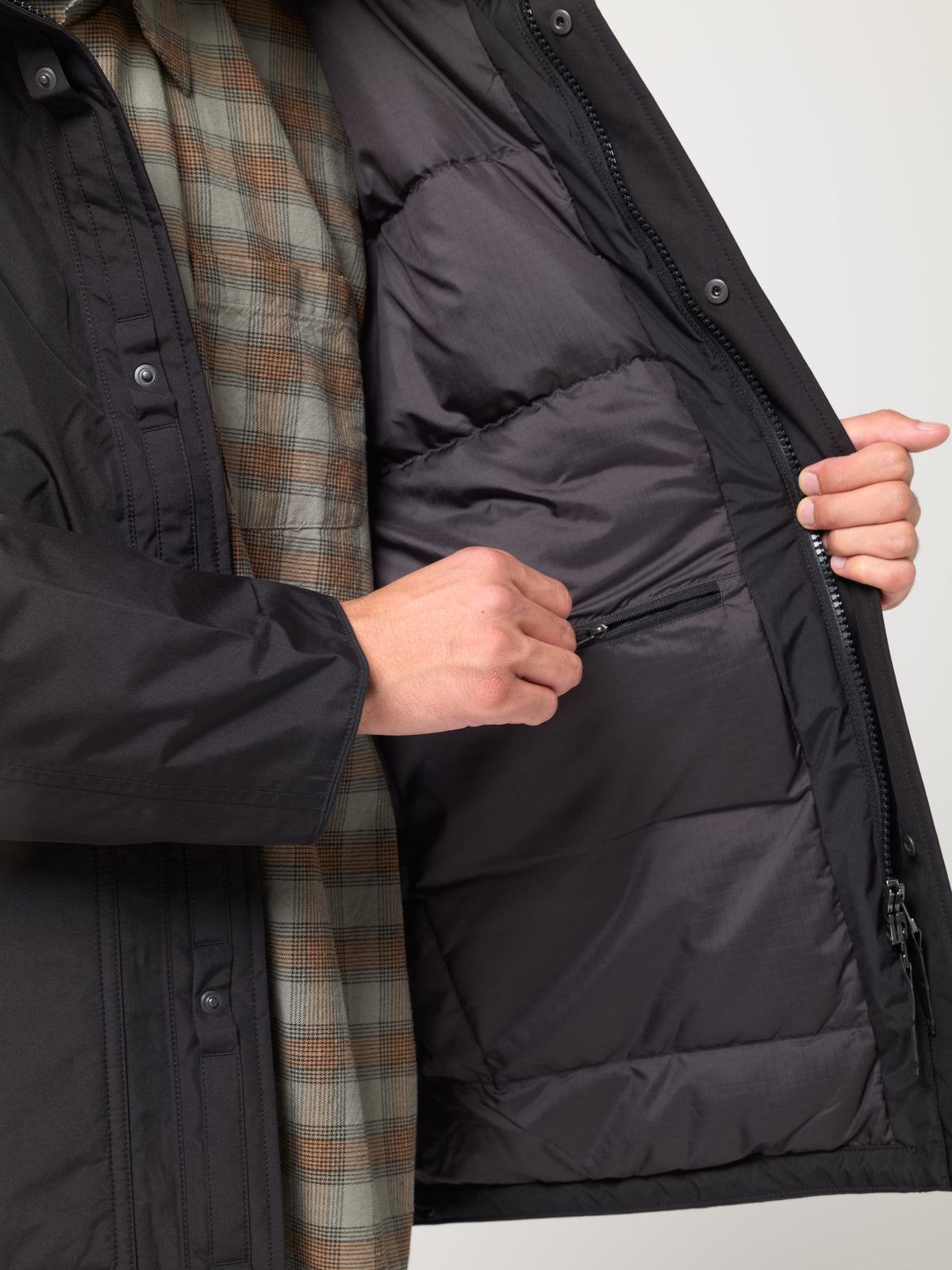 Parka Down Mid Gore-Tex, Noir