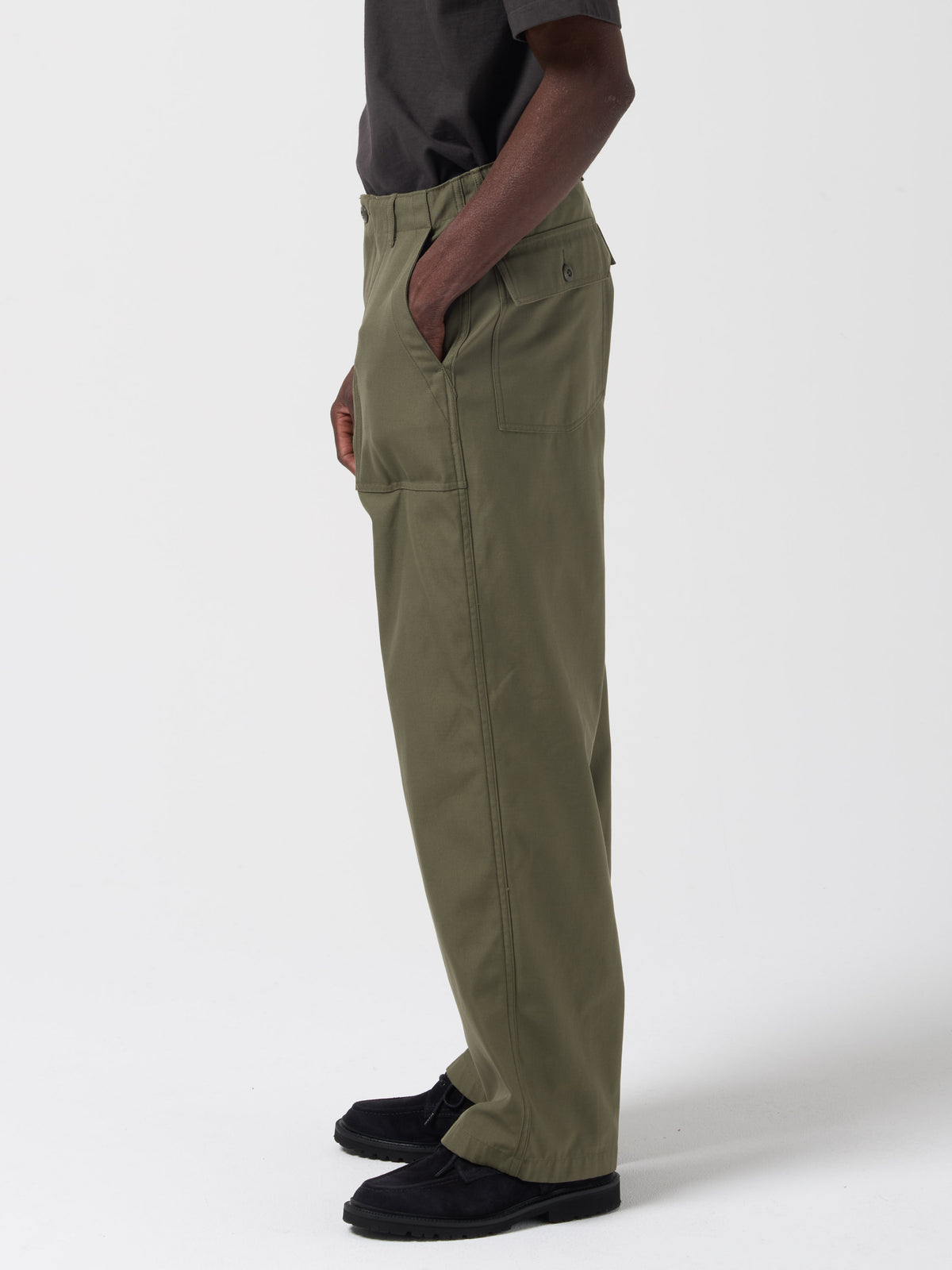 Pantalon Baker Ample, Olive