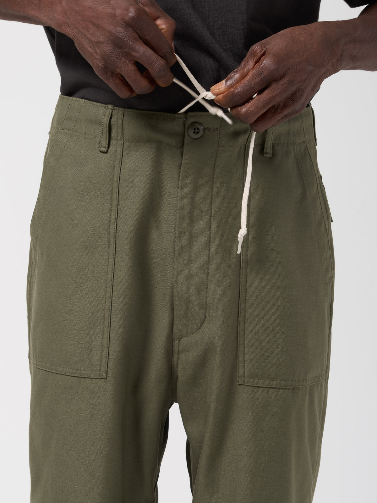 Pantalon Baker Ample, Olive